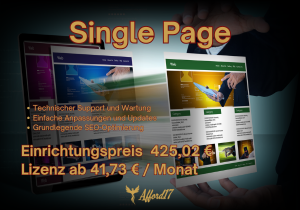 Single Page - Einrichtung