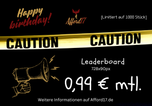 Werbebanner - Angebot Leaderboard