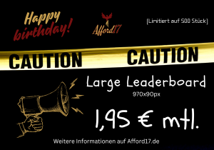 Werbebanner - Angebot Large Leaderboard