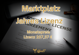 Marktplatz - Lizenz - 1 Jahr/Monatlich
